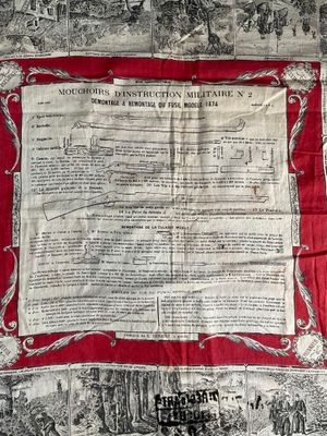Mouchoir d'instruction militaire N°2 en tissu "Démontage & r…