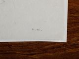 a drawing of a cat sitting on top of a piece of paper