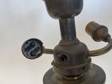 a lamp that is sitting on top of a table