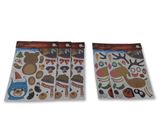 deux sachets d'autocollants avec différents motifs
