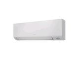 a white air conditioner sitting on top of a white wall