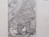a drawing of a lion on the wall of a building