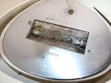 a close up of a toilet with the lid down