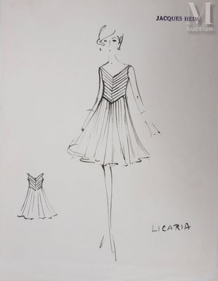 HEIM Jacques (1899-1967) Robe Licaria