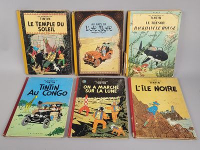 six children ' s books are lined up on a white surface