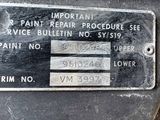 a close up of a sign on the side of a vehicle