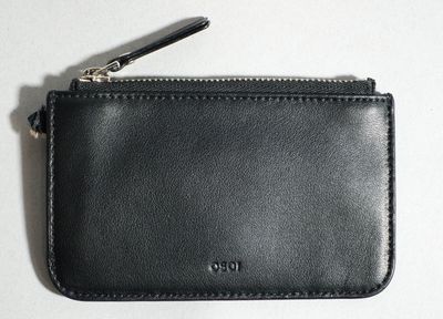 OSOI Porte carte en cuir noir