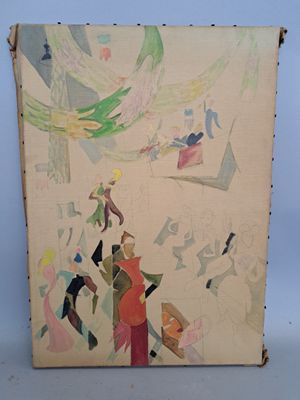 une photo d'une boîte sur laquelle figure une peinture