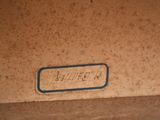 a close up of a box with a label on it