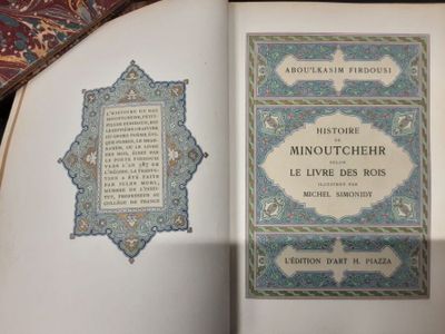 FIRDOUSI (ABOU'KASIM) - HISTOIRE DE MINOUTCHEHR - selon le l…