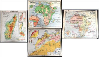 several maps of asia and asia are displayed on a white background
