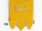 an image of a yellow banner with a monogram on it