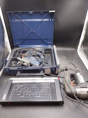 2 scies-sauteuse filaire dont AEG modèle Step 90 X Fixtec et…