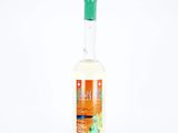an image of a bottle of alcohol sitting on top of a white surface
