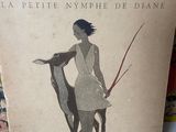 a book with a picture of a woman and a dog on it