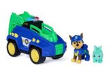 a toy truck with a dog and a cat on it