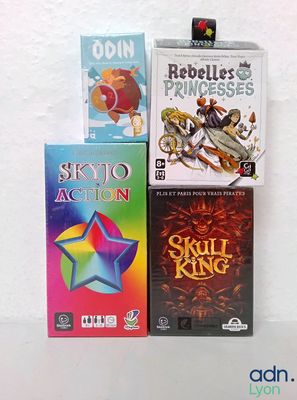 a lot of video games on the table together