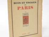 an old book with the title rues et viages de paris on it