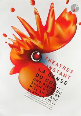 the poster for the theatre ' s production of the lady in the orange dress