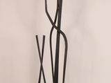a metal sculpture that is sitting on a table