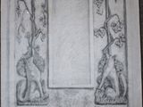 a picture of a drawing on a piece of paper on a table