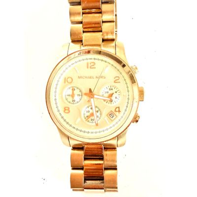 Montre pour femme Michael Korsch avec bracelet et cadran dorés