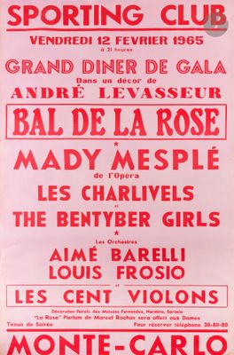 a poster advertising a sporting club in paris, france