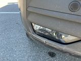a close up of the front bumper of a car