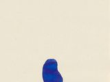 an image of a blue piece of glass on a white surface