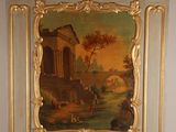 a picture of a painting on the wall of a room