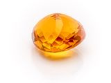 yellow topaz gems on a white background