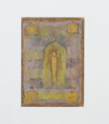 une image représentant un tableau où l'on voit une personne debout dans une embrasure de porte