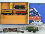 a box with a train set in it on a table