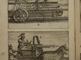 four pictures of different types of farm equipment in this book