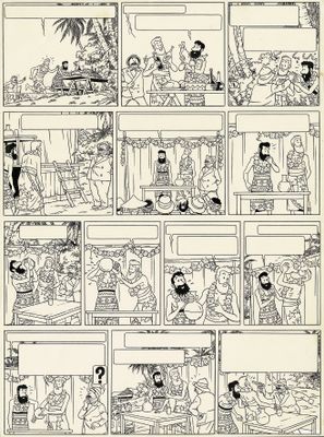 une image tirée d'une bande dessinée où l'on voit tout un groupe de personnes
