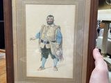 someone is holding a framed picture of a man in a military uniform