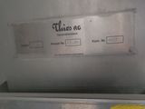 an image of a stainless steel dishwasher with a label on it