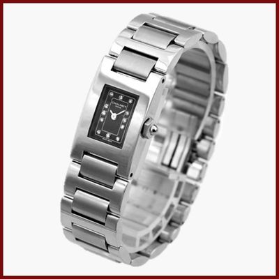 une photo d'une montre-bracelet au cadran noir