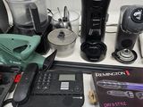 many different types of kitchen appliances and appliances on the counter