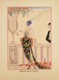 Art Déco. Ensemble de 5 planches gravées et rehaussées au pochoir