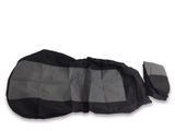 a black and gray bag with a black and gray cover