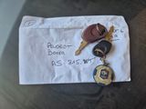 a piece of paper with a bunch of keys on it