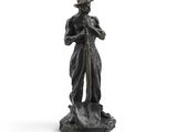 an image of a statue of a man with a hat and a cane