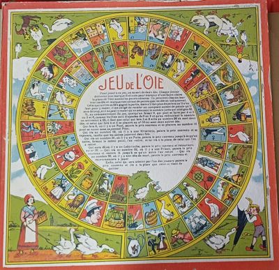 Le jeu de société « Jeu de l'Oise » se présente dans une boîte rouge