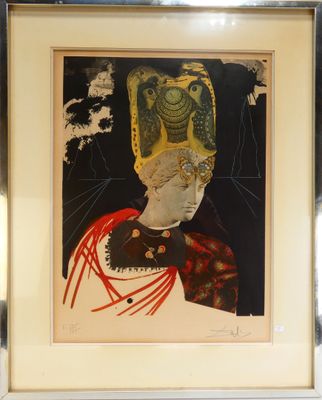 une image d'une peinture représentant une femme avec une couronne sur la tête