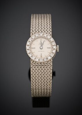 a lady ' s diamond set wrist watch