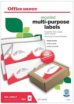OFFICE DEPOT - Étiquettes multi-usages - 400 étiquettes 105x…