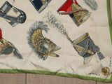 a picture of a scarf with different types of hats on it