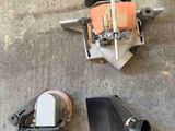 two different types of machines on the ground