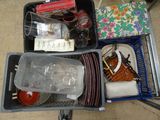 a cart full of assorted items sitting on the floor